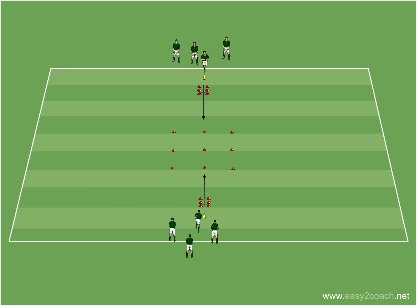 Fußballtraining: Tic Tac Toe 2